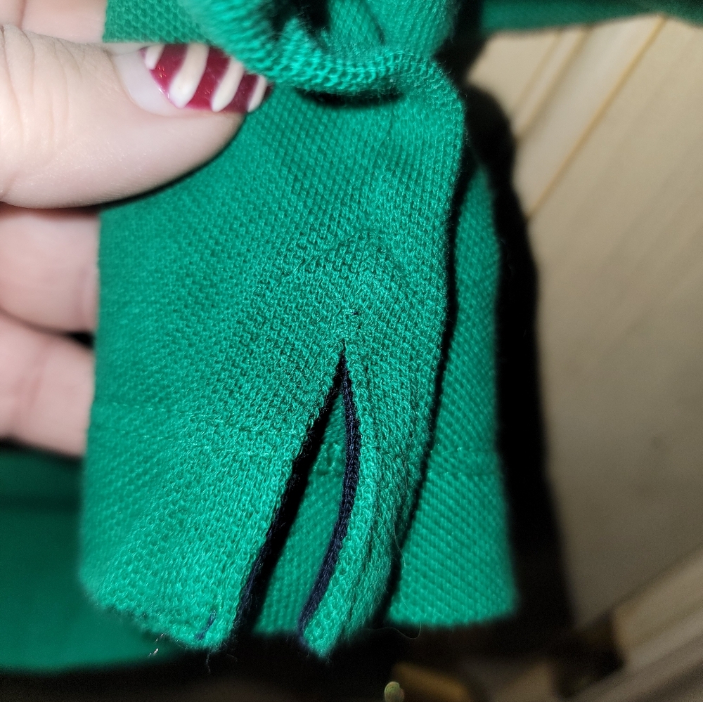 Mens Sz M Lacoste Tennis Polo Green Preppy Tennis Player Logo - Picture 6 of 10